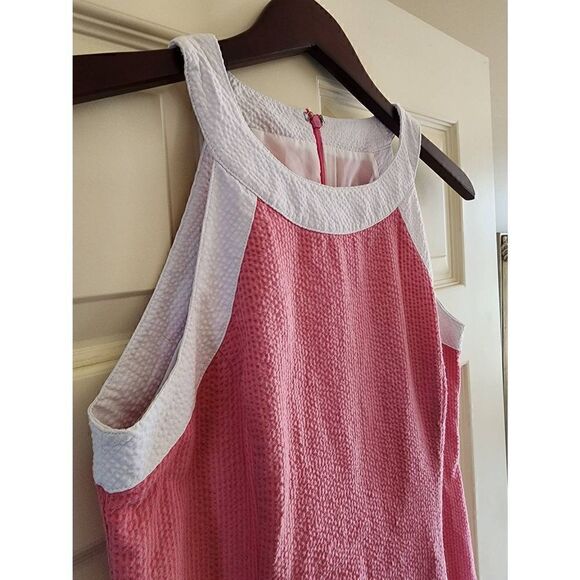 The Arden Seersucker Dress in Rose by Lauren James size small - Picture 3 of 11